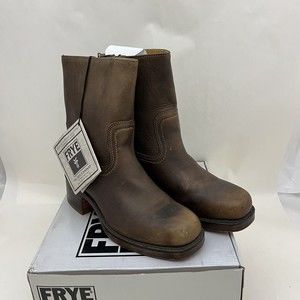 FRYE BOOT CAMPUS ZIP BROWN LEATHER WOMEN'S BOOTS (SIZE 7M) 77235